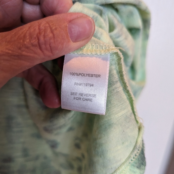 Plus Size Cap Sleeve Tee 1X - Picture 6 of 6